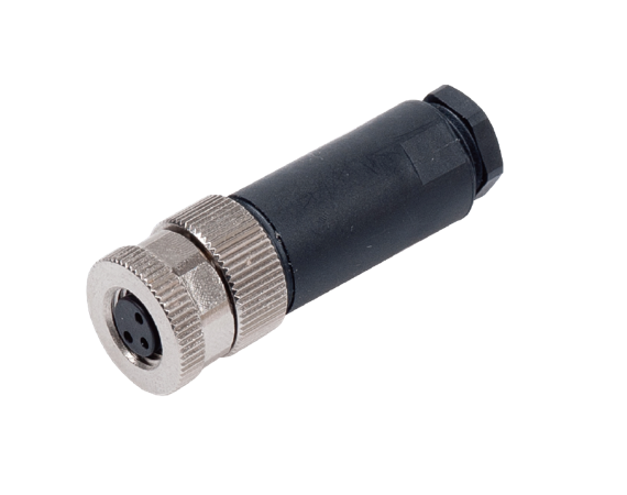 宜科現場接線式I/O連接器-直線孔端M8(F)